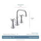 Moen Colinet Roman Tub Faucet Trim In Matte Black – Deck-Mount With Cross Handles (Valve Required) - View #4